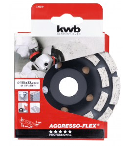 DIAMANT-SLIJPSCHIJVEN, 2 RIJEN 115 MM