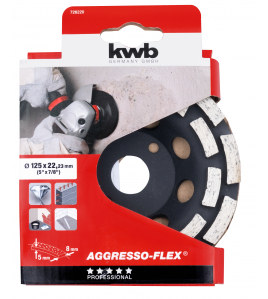 DIAMANT-SLIJPSCHIJVEN, 2 RIJEN 125 MM