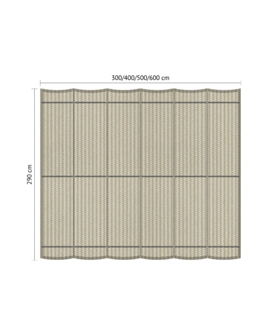 SCHADUWDOEK HARMONICADOEK B 2,9XL 5,M SAHARA SAND