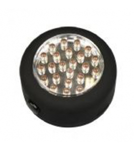 ZAKLAMP LEDGET RONDO 24LED +HAAK +MAGNEET
