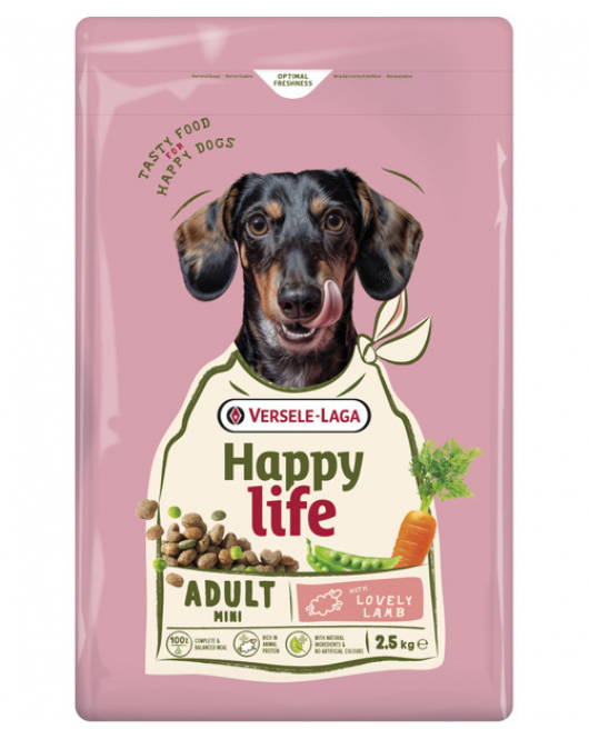HAPPY LIFE ADULT MINI 2,5 KG LAM