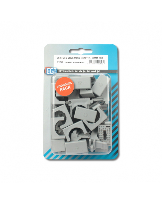 25 STUKS DRUKZADEL+KAP 12-20MM GRS