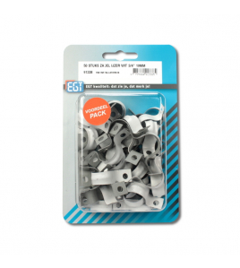 50 STUKS ZADEL IJZER WIT 3/4&quot; 19MM