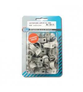 100 STUKS ZADEL IJZER WIT 5/8&quot; 16MM