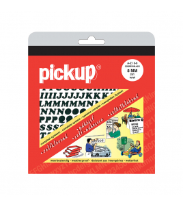 LETTER/CIJFERBOEK COOPERBLACK ZWART 8 MM