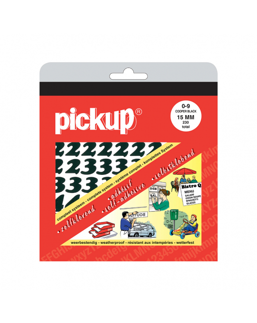 CIJFERBOEK COOPERBLACK ZWART 15 MM