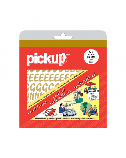 LETTERBOEK VIVACE GOUD 15 MM