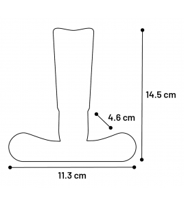 HS NYL'O BAMBOO T-BONE RUND BRUIN MEDIUM 14,5CM