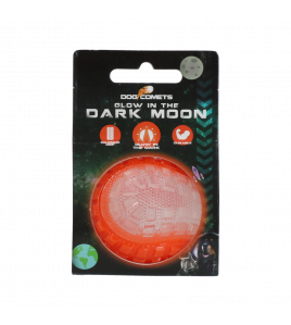 DOG COMETS GLOW IN THE DARK MOON BAL S ORANJE