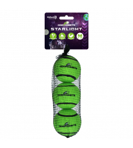 DOG COMETS TENNISBAL STARLIGHT M GROEN (3-PACK)
