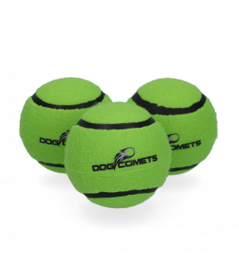 DOG COMETS TENNISBAL STARLIGHT M GROEN (3-PACK)