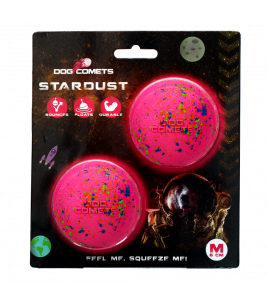 DOG COMETS STARDUST ROZE M (2-PACK)