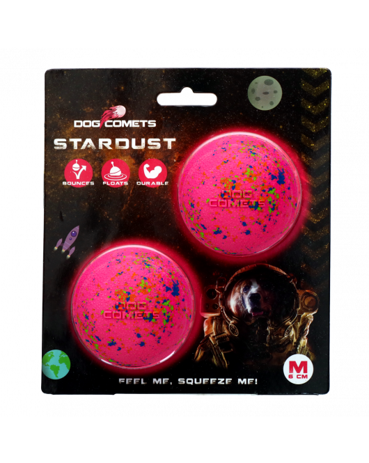 DOG COMETS STARDUST ROZE M (2-PACK) DOG COMETS STARDUST ROZE M (2-PACK)