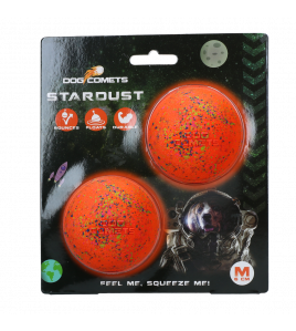 DOG COMETS STARDUST ORANJE M (2-PACK)