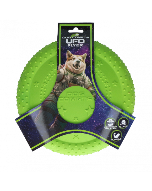 DOG COMETS UFO FLYER GROEN DOG COMETS UFO FLYER GROEN