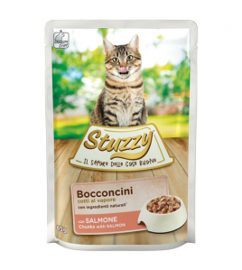 STUZZY POUCH BOCCONCINI 85 G ZALM STUZZY POUCH BOCCONCINI 85 G ZALM