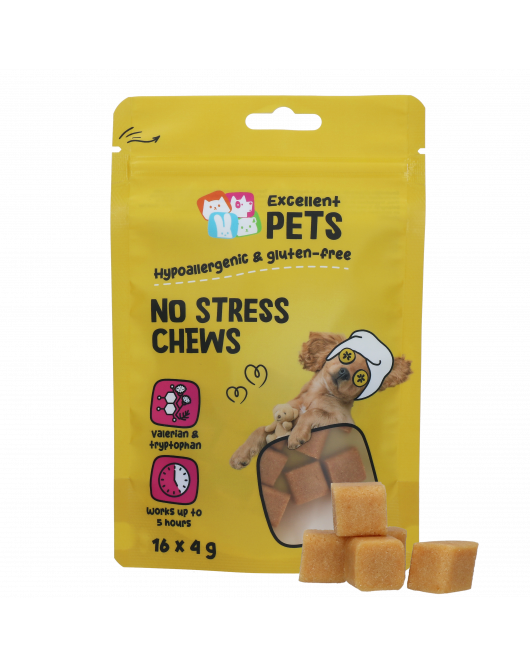EXCELLENT PETS NO STRESS SOFT CHEWS 16 X 4 G EXCELLENT PETS NO STRESS SOFT CHEWS 16 X 4 G