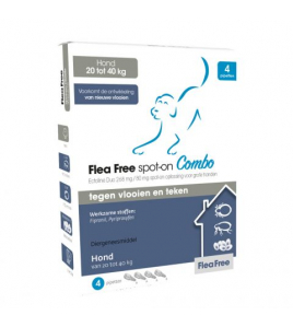 FLEA FREE SPOT ON COMBO HOND (4 PIPETTEN, 20 - 40 KG)