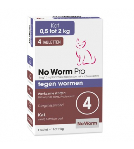 NO WORM PRO KLEINE KAT&amp;KITTEN 4 TABL