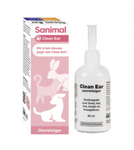 SANIMAL CLEAN EAR 60 ML. SANIMAL CLEAN EAR 60 ML.