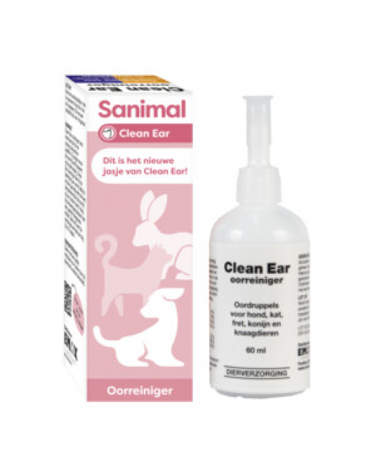 SANIMAL CLEAN EAR 60 ML. SANIMAL CLEAN EAR 60 ML.