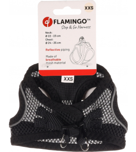 HOND HARNAS STEP&amp;GO BENTO ZWART XXS 22-23CM 24-25CM