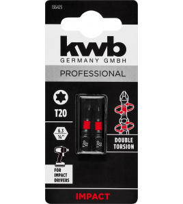 2 BIT DUBBEL TORSION 30 MM T20 S2