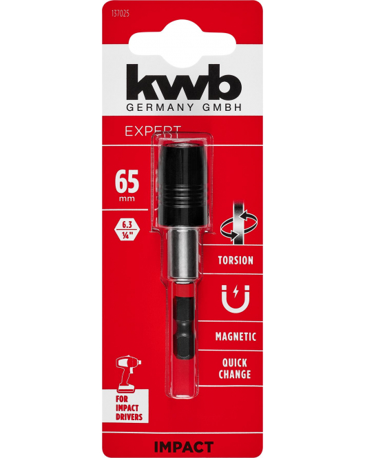 QUICK CHANGE BITHOUDER 1/4" IMPACT