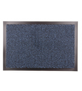 SCHOONLOOPMAT + RAND 'MAXI DRY' BLAUW 40 X 60