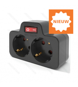 STEKKER 2 X WCD+RA+SCH.MAX 3500W ZW