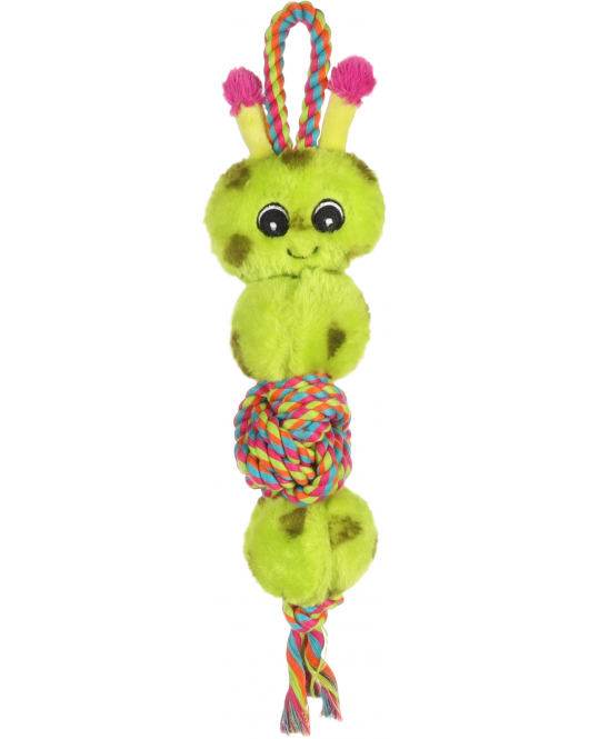 HS MIEP PLUCHE RUPS MET TOUW GROEN 40CM HS MIEP PLUCHE RUPS MET TOUW GROEN 40CM