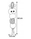 HS MIEP PLUCHE RUPS MET TOUW GROEN 40CM HS MIEP PLUCHE RUPS MET TOUW GROEN 40CM