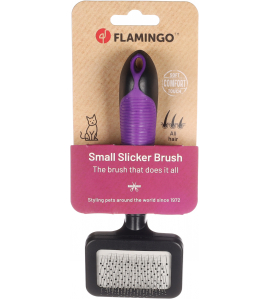 SLICKERBORSTEL KAT MET HANDVAT S