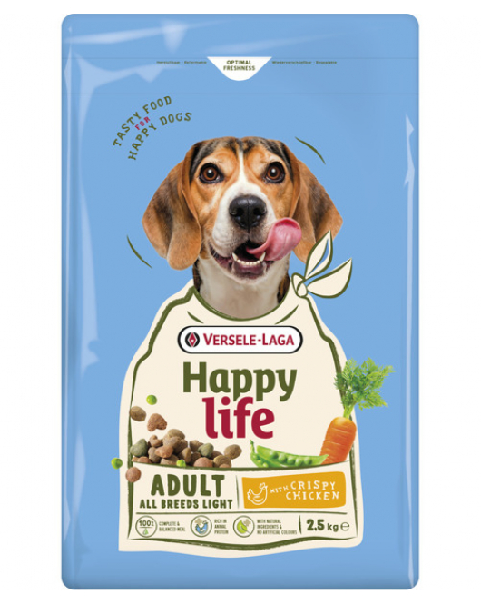 HAPPY LIFE ADULT LIGHT 2,5 KG KIP