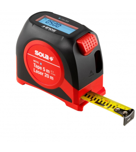 ROLBANDMAAT 2 MTR DIGITAAL METEC + LASER AFSTANDSMETER