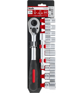 RATEL- EN DOPPEN SET 1/2&quot;13 DELIG