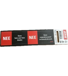 STICKER NEE NEE VOOR BRIEVENBUS NL 44X150 MM