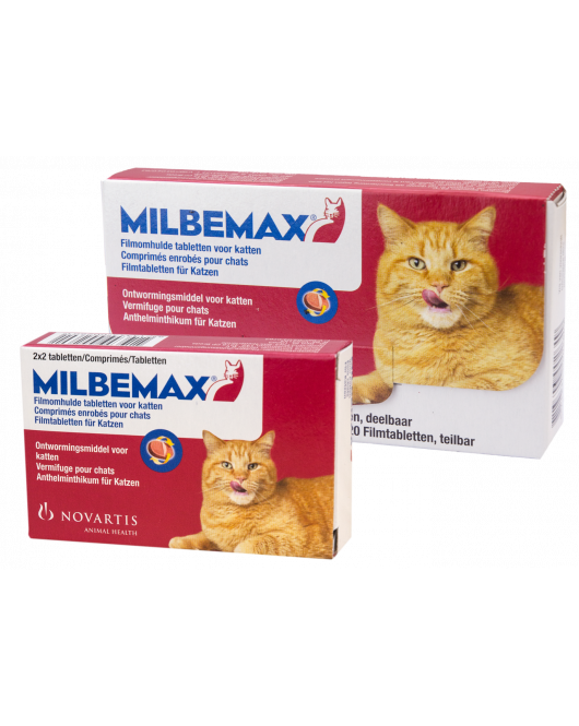 MILBEMAX TABLETTEN KAT GROOT 4 TABL. &GT;2KG 4 ST