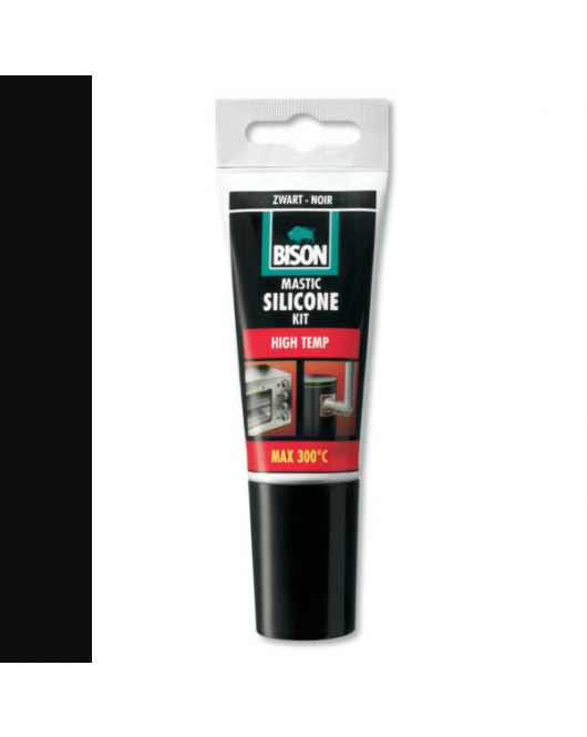BISON SILICONENKIT HIGH TEMP 60ML HANGTUBE ZWART