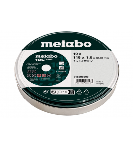 METABO DOORSLIJPSCHIJVEN NOVAPARID INOX Ø115X1,0X22,23