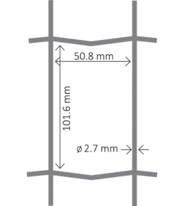 PARCO CRAPAL2 50,8X101,6 MM 120 CM X 25 M