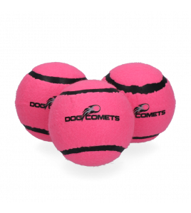 DOG COMETS TENNISBAL STARLIGHT M ROZE (3-PACK)