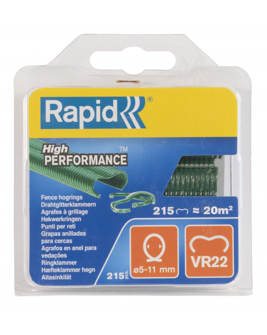 RAPID NIETEN VR22 GROEN GECOAT 1100 STUKS