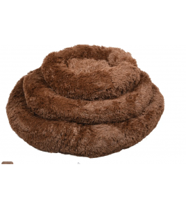 MAND KREMS ROND BRUIN 50X50X18CM