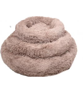 MAND KREMS ROND LICHTBRUIN 50X50X18CM