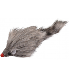 PS MUIS REMY GRIJS PLUCHE 6X22X3,5CM