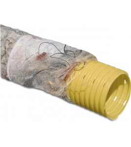 DRAINAGEBUIS PVC-U 50 MM KLIKMOF X GLAD GEEL 50M KIWA/KOMO TYPE GEPERFOREERD OMHULD MET PP450