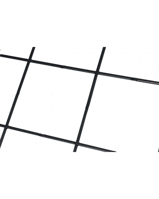 DRAADMAT ZWART 4MM 10X10CM 1,8X1,8MTR