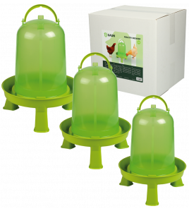 GAUN PLUIMVEE DRINKTOREN OP POOTJES LIMOENGROEN 1,5 L