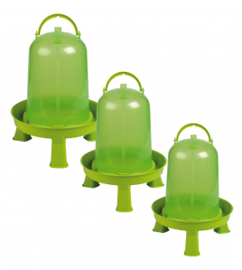 GAUN PLUIMVEE DRINKTOREN OP POOTJES LIMOENGROEN 3 L